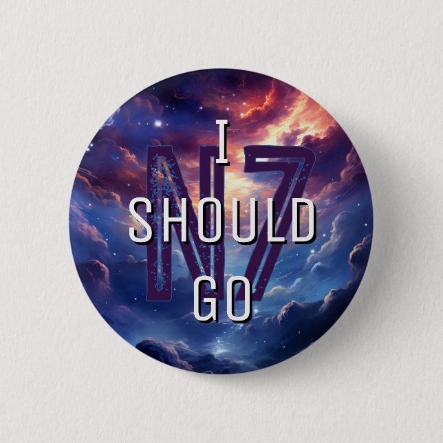 Ich sollte gehen button (Vorderseite)