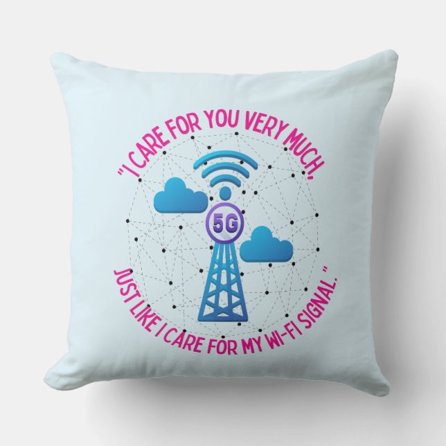 ICH SORGE NUR FÜR MEIN WIFI-SIGNAL KISSEN (Vorderseite)