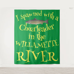 Ich spazierte mit einem Cheerleader in der Willame Wandteppich