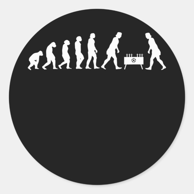 Ich spiele am Fußball-Tisch Real Men spinnen Runder Aufkleber (Vorderseite)