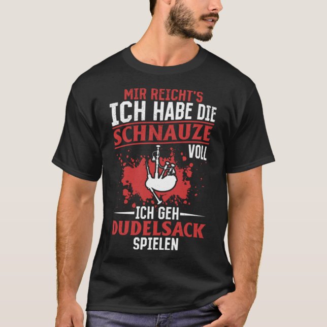 Ich spiele Bagpipe Player Bagp T-Shirt (Vorderseite)