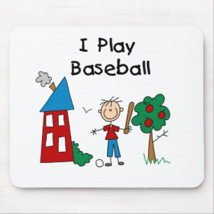 Ich spiele Baseball Mousepad