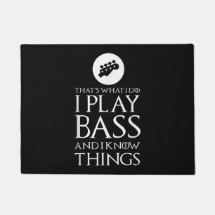 Ich spiele Bass Funny Bass Gitarre Fußmatte