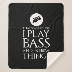 Ich spiele Bass Funny Bass Gitarre Sherpadecke