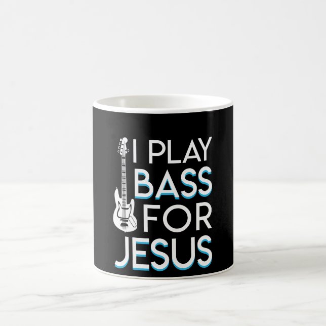 Ich spiele Bass-Jesuschristliche Bass-Gitarre Kaffeetasse (Mittel)