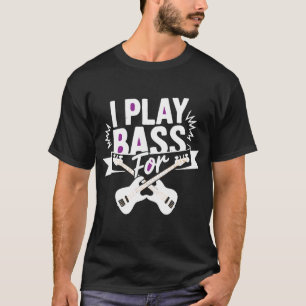 Ich spiele Bass - Minimalistisches T-Shirt für Low