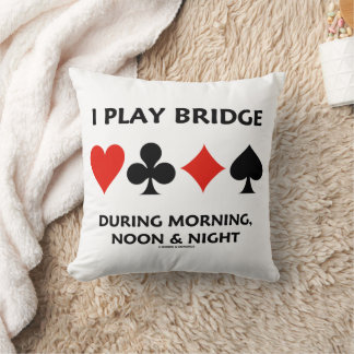 Ich Spiele Bridge Während Vormittag Mittag Nacht K Kissen