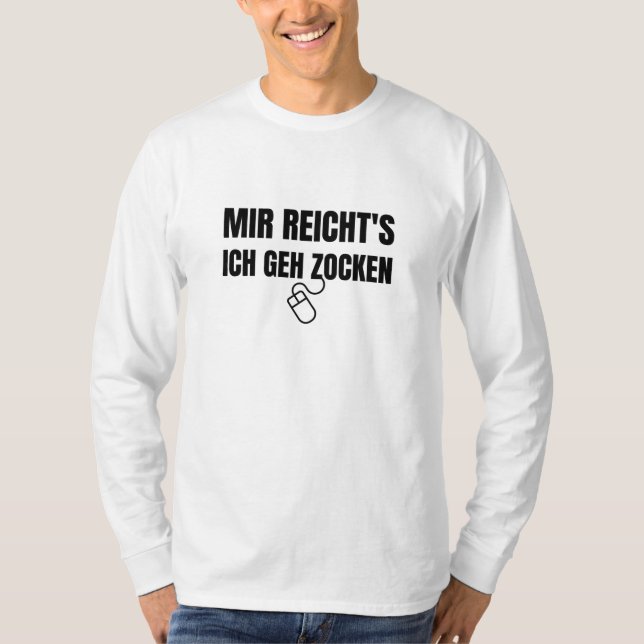 Ich spiele Computerspiele-Gamer T-Shirt (Vorderseite)