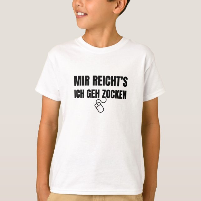 Ich spiele Computerspiele-Gamer T-Shirt (Vorderseite)