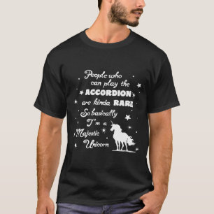 Ich spiele die Accordion so im Grunde genommen im T-Shirt