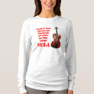 ICH SPIELE DIE VIOLA T-Shirt