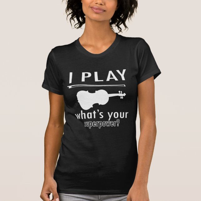 Ich spiele die Violine T-Shirt (Vorderseite)