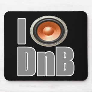 ICH SPIELE DnB Trommel- und Baßmusik-Shirts und Mousepad