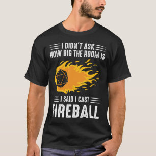 Ich spiele Fireball Wizard Sortierer DM Geschenk T T-Shirt