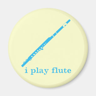 Ich spiele Flute Magnet