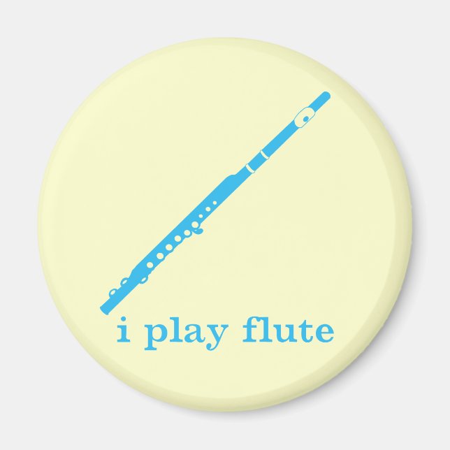 Ich spiele Flute Magnet (Vorne)