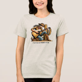 Ich spiele für ein Publikum Tri-Blend Shirt