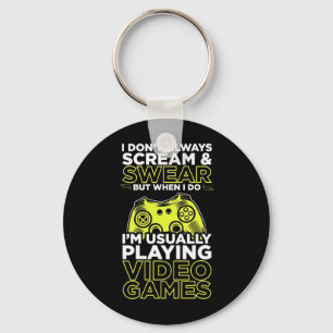 Ich spiele gewöhnlich Videospiele Schlüsselanhänger