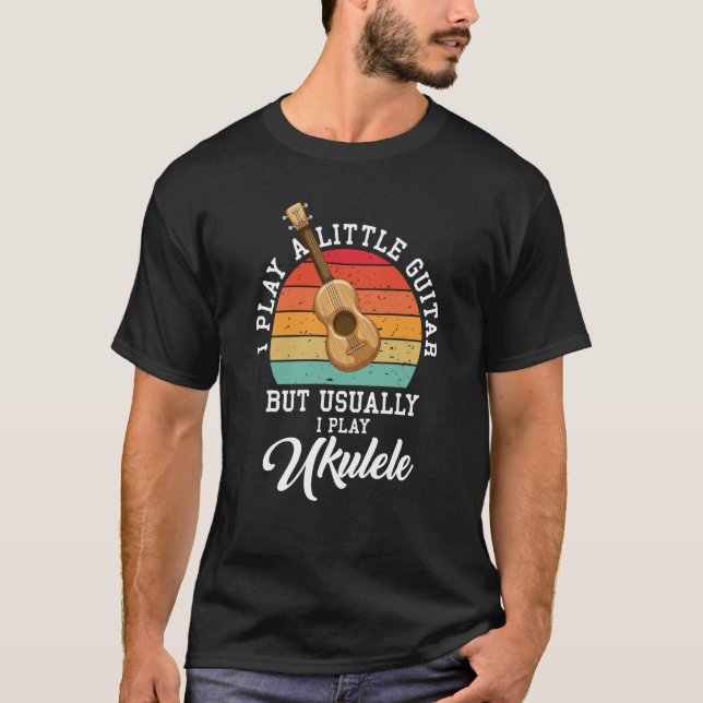 Ich spiele Gitarre Ukulele Player Hawaiian Music P T-Shirt (Vorderseite)