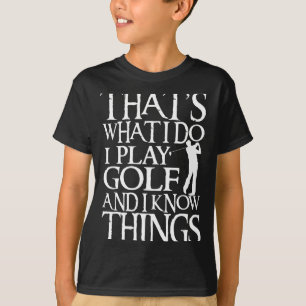 Ich spiele Golf Lustige Golf-Zitat-Shop Uni-Erwach T-Shirt