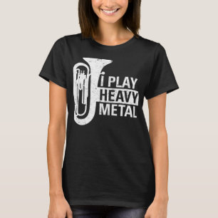 Ich spiele heavy Metal Funny Gips für Marching Ban T-Shirt