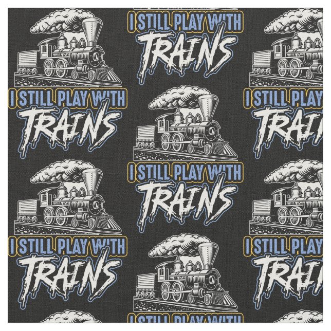 Ich spiele immer noch mit einem Dampfzug-Motor auf Stoff (Nahaufnahme)