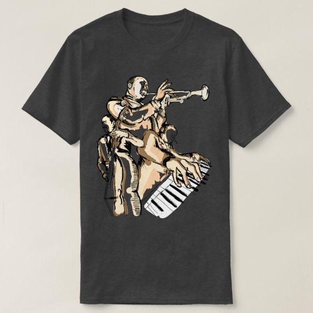 Ich spiele Jazzmusik T-Shirt (Design vorne)