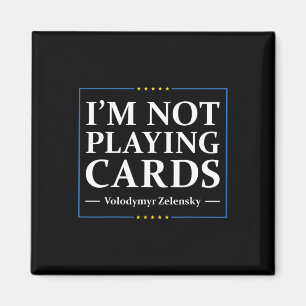 Ich spiele keine Karten - Frieden für die Ukraine Magnet