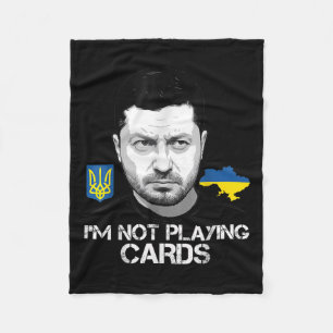 Ich spiele keine Karten für Zelensky Trump-Unterst Fleecedecke