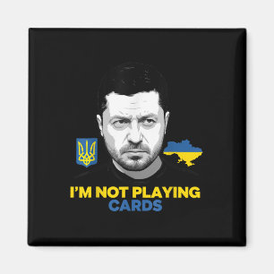 Ich spiele keine Karten für Zelensky Trump-Unterst Magnet