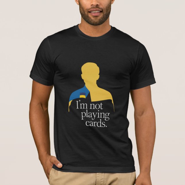 Ich spiele keine Karten T-Shirt (Vorderseite)