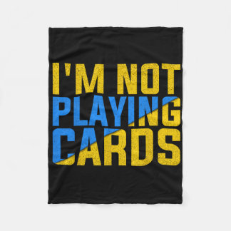 Ich spiele keine Karten United Ukraine 2025 2 Fleecedecke
