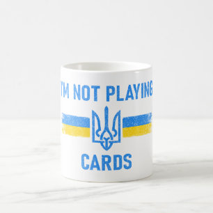 Ich spiele keine Karten - Zelensky Worte 2025 Kaffeetasse