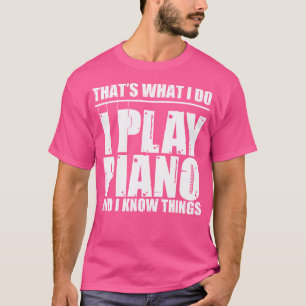 Ich spiele Klavier Lustige Klaviergeschenke Liebe T-Shirt