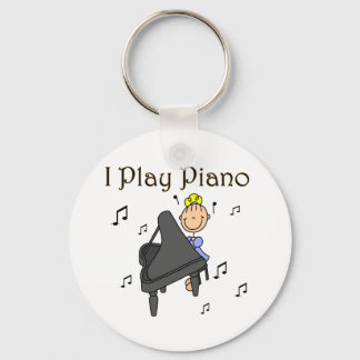 Ich spiele Klavier T - Shirt und Geschenke Schlüsselanhänger