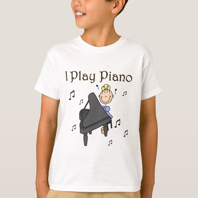 Ich spiele Klavier-T - Shirts und Geschenke (Vorderseite)