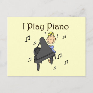 Ich spiele Klavier T-Shirts und Geschenke Postkarte