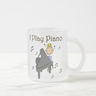 Ich spiele Klavier-Tasse Mattglastasse