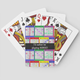 Ich spiele lieber BINGO Playing Cards Spielkarten