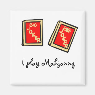 Ich spiele Mahjong Magnet