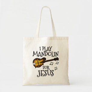 Ich spiele Mandoline für Jesus, Christlich Mandoli Tragetasche