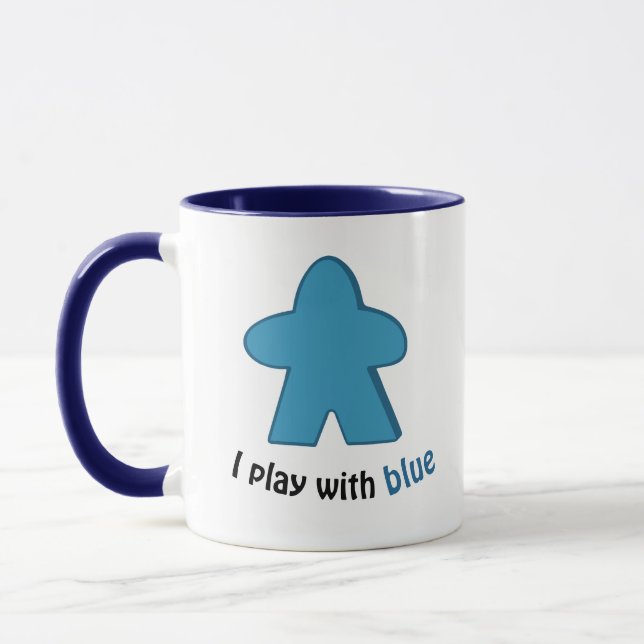 Ich spiele mit Blue Meples Tasse (Links)
