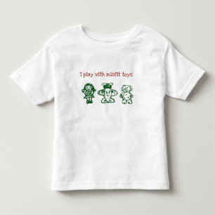 Ich spiele mit Nichtpassen-Spielwaren Kleinkind T-shirt