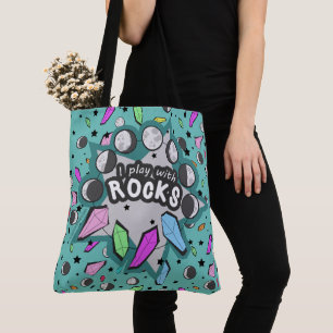Ich spiele mit Rocks Tote Bag