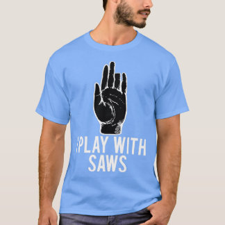 Ich spiele mit Saunagängen, der lustige Zimmermann T-Shirt