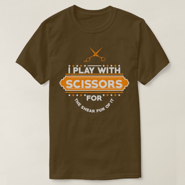 ICH SPIELE MIT SCISSORS T-Shirt (Design vorne)