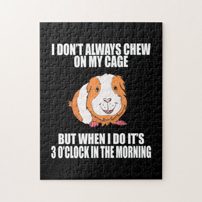 Ich spiele morgens mit Guine Pig Puzzle (Vertikal)