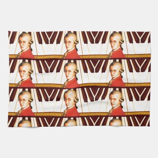 Ich spiele Mozart_ Geschirrtuch (Horizontal)