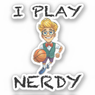 Ich spiele Nerdy Aufkleber