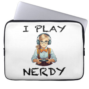 Ich spiele Nerdy Gamer Laptopschutzhülle